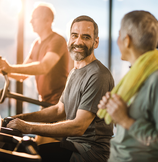 man on treadmill