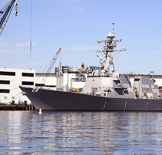 Ship at the port.