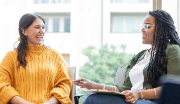 two women in a lifestyle coaching session